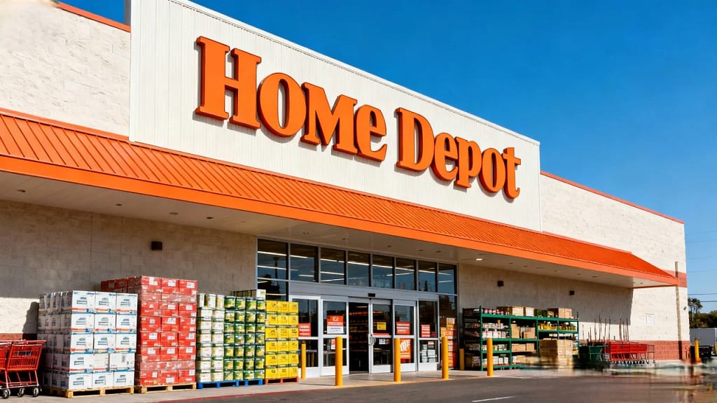 Home Depot storefront illustrating the standard Home Depot Return Policy for customers.
