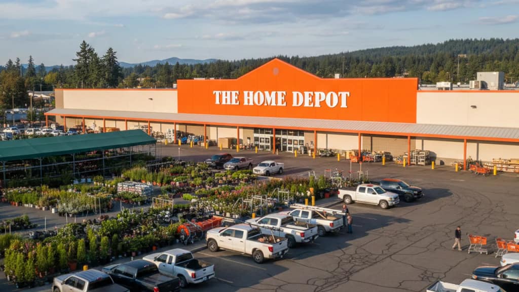Home Depot Near Me in El Paso main store exterior with large parking area