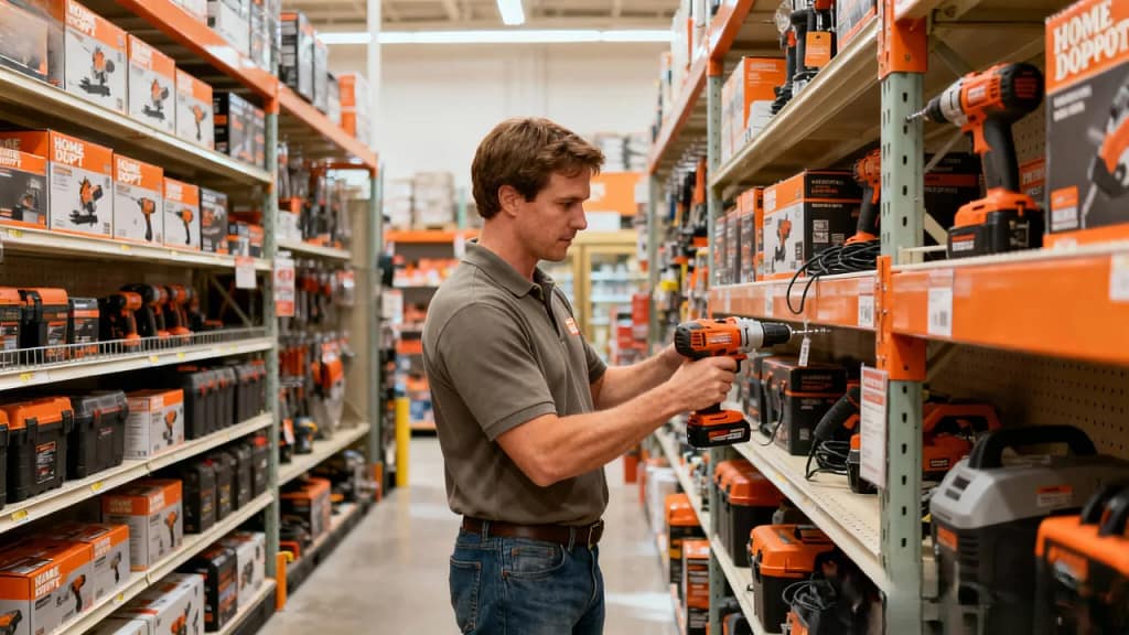 Home Depot Near Me in Fort Worth close-up view of woodworking tools cutting wood in Stockyards area