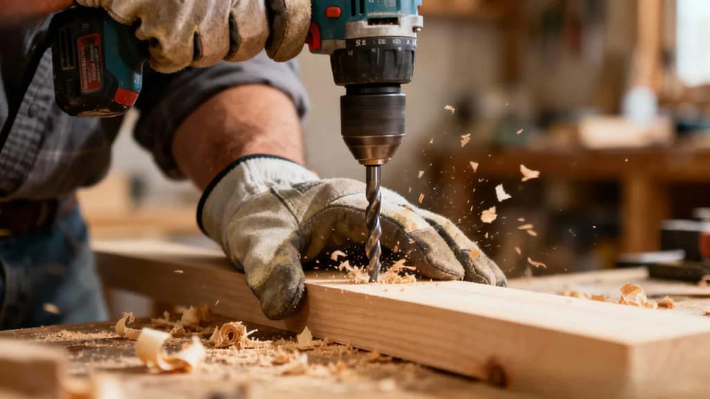 Home Depot Near Me in Fort Worth tool aisle view with a customer checking tools in South Fort Worth store