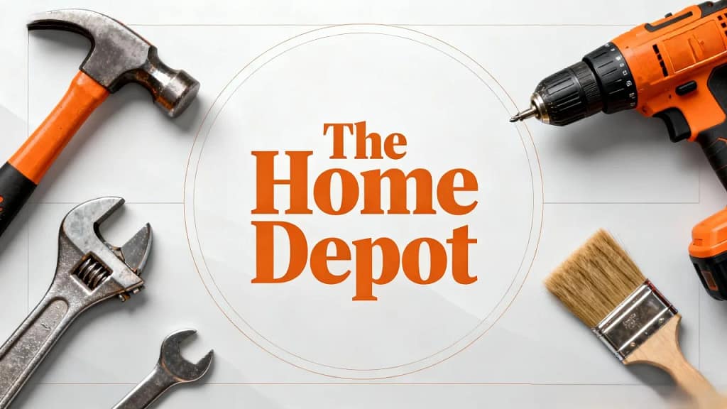 Exterior view of a Home Depot store with orange signage and trees, representing Home Depot Near Me in Texas